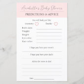 Modern Pink Boho Butterfly Girl Baby shower (Voorkant)