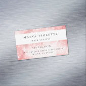 Modern Pink Bokeh Magnetisch Visitekaartje (Voorbeeld)