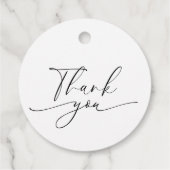 Modern Pink Bow Girl Baby Shower Bedankjes Labels (Achterkant)