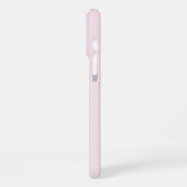 Modern Pink Bow Initiaal Monogram iPhone Hoesje (Linkerkant)