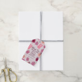 Modern Pink Business Feestelijke Dank u Gift Label Cadeaulabel (Met Touw)