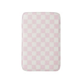 Modern Pink Checkered Pattern Badmat (Voorkant Verticaal)