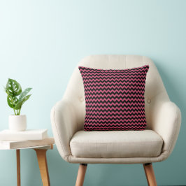 Modern Pink Chevron Stripes Pattern Kussen
