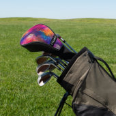 Modern Pink Color Fusion Personalized Golfheadcover (Insitu)