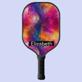 Modern Pink Color Fusion Personalized Pickleball Paddle