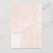 Modern Pink Cream Floral Wedding Enclosure Cards Informatiekaartje (Achterkant)