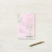 Modern Pink Dahlias Post-it® Notes (Op bureau)