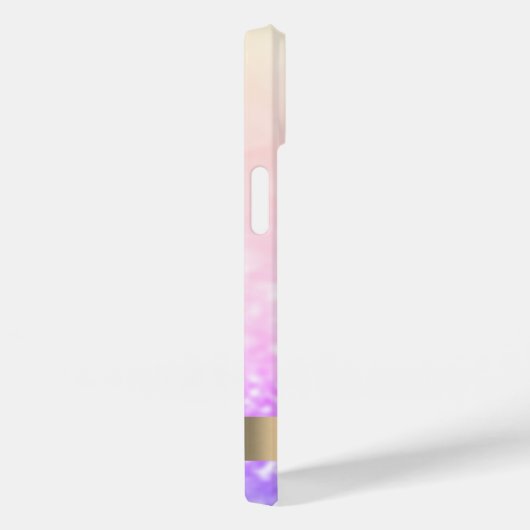 Modern Pink Flamingo Glitter Bokeh Case-Mate iPhone Case (Achterkant / Rechts)