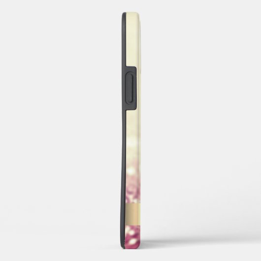 Modern Pink Flamingo Ombre Glitter Bokeh Case-Mate iPhone Case (Achterkant / Rechts)