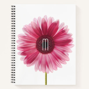 Modern Pink Floral Gerbera Daisy notebook Notitieboek