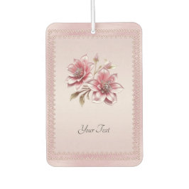 Modern Pink Flowers Air Freshener Luchtverfrisser