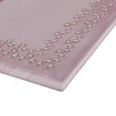 Modern Pink Flowers Cutting Board Snijplank (Hoek)