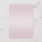 Modern Pink Flowers Detail Enclosure Card Informatiekaartje (Achterkant)