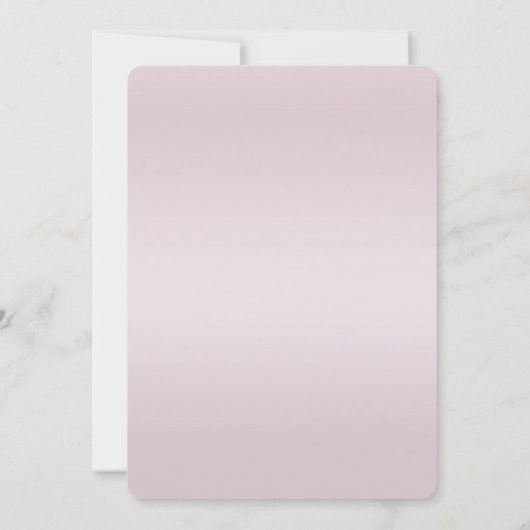 Modern Pink Flowers Save The Date (Achterkant)