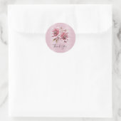 Modern Pink Flowers Sticker (Tas)