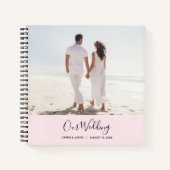 Modern Pink Foto Weddenschap Boek (Voorkant)