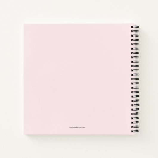 Modern Pink Foto Weddenschap Boek (Achterkant)