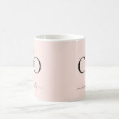 Modern Pink Future CEO Name | Girly Gift Koffiemok (Center)