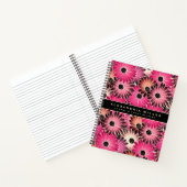 Modern Pink Gerbera Daisy Floral | Gepersonaliseer Notitieboek (Binnen)