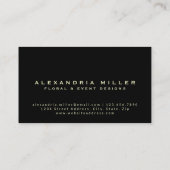 Modern Pink Gerbera Daisy Floral Visitekaartje (Achterkant)