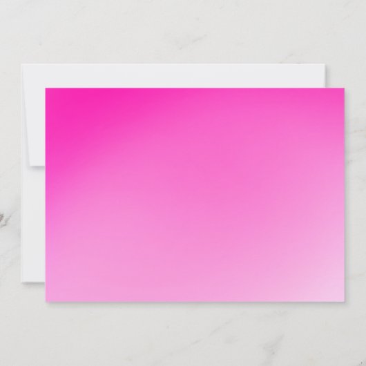 Modern Pink Glitter Balloon 3rd Birthday Photo  Kaart (Achterkant)