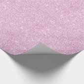 Modern Pink Glitter Girly Cadeaupapier (Hoek)