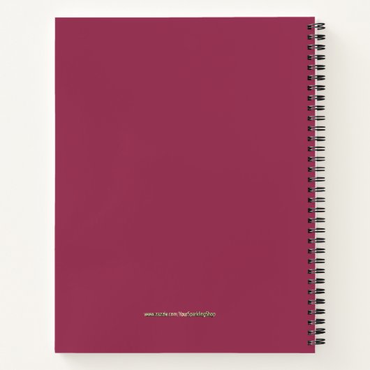 Modern Pink Gold Script Dankbaarheid Journaal 2021 Notitieboek (Achterkant)