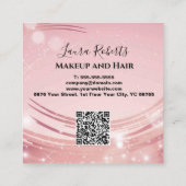 Modern Pink Gold Watercolor Appoinment Card Afsprakenkaartje (Achterkant)