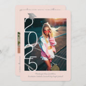 Modern Pink Grey 2023 Afstuderen Open House Aankondiging (Voorkant / Achterkant)