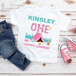 Modern Pink Happy Camper Thema 1e Verjaardag