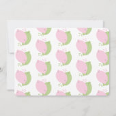 Modern Pink Lemon Limoen Vrijgezellenfeest Kaart (Achterkant)