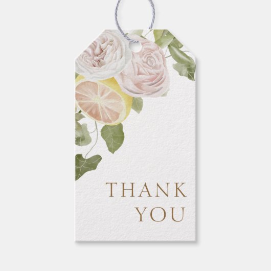 Modern Pink Lemonade Summer Bedankt voor je plezie Cadeaulabel (Voorkant)