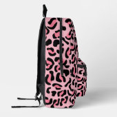 Modern Pink Leopard Pattern Animal Bedrukte Rugzak (Links)