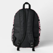 Modern Pink Leopard Pattern Animal Bedrukte Rugzak (Achterkant)