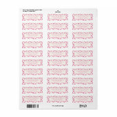 Modern Pink Leopard Print Chic Address Labels (Full Sheet)