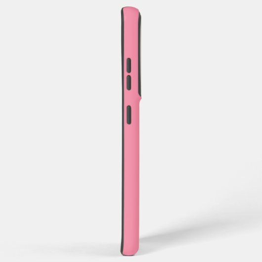 Modern Pink Minimalist Vertical Monogram iPhone Ca Samsung Galaxy Hoesje (Rechterkant)