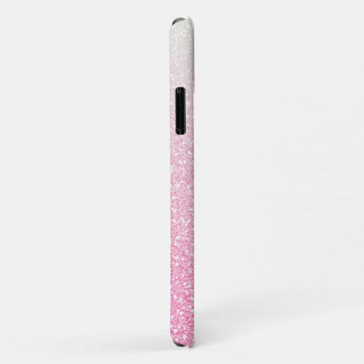 Modern Pink Ombre Glitter Girly Specialized Case-Mate iPhone Case (Achterkant/rechts)