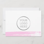 Modern Pink Online Shop Thank You Small Business Bedankkaart (Achterkant)