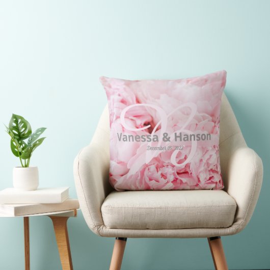 Modern Pink Peony Keepomwille Sierkussen (Stoel)