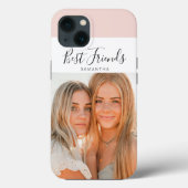Modern Pink | Personal Photo Best Friends Gift Case-Mate iPhone Case (Achterkant)