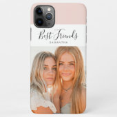 Modern Pink | Personal Photo Best Friends Gift iPhone Hoesje (Achterkant)