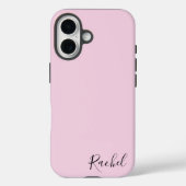 Modern Pink Personalized Name Case-Mate iPhone Case (Achterkant)