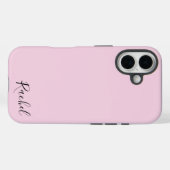 Modern Pink Personalized Name  Case-Mate iPhone Case (Achterkant (horizontaal))