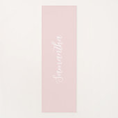 Modern Pink Personalized Yoga Mat (Voorkant)