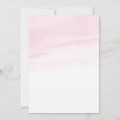 Modern Pink Princess Swan Baby shower Uitnodiging (Achterkant)