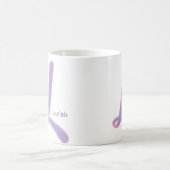 Modern Pink & Purple Monogram Personalized Name L Koffiemok (Center)