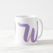 Modern Pink & Purple Monogram Personalized Name W Koffiemok (Voorkant rechts)