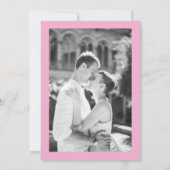 Modern Pink Red Photo Playful Bold Modern Save The Date (Achterkant)