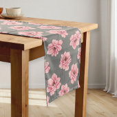 Modern Pink Rose Table Runner Lange Tafelloper