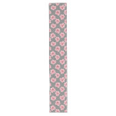 Modern Pink Rose Table Runner Lange Tafelloper (Voorkant)